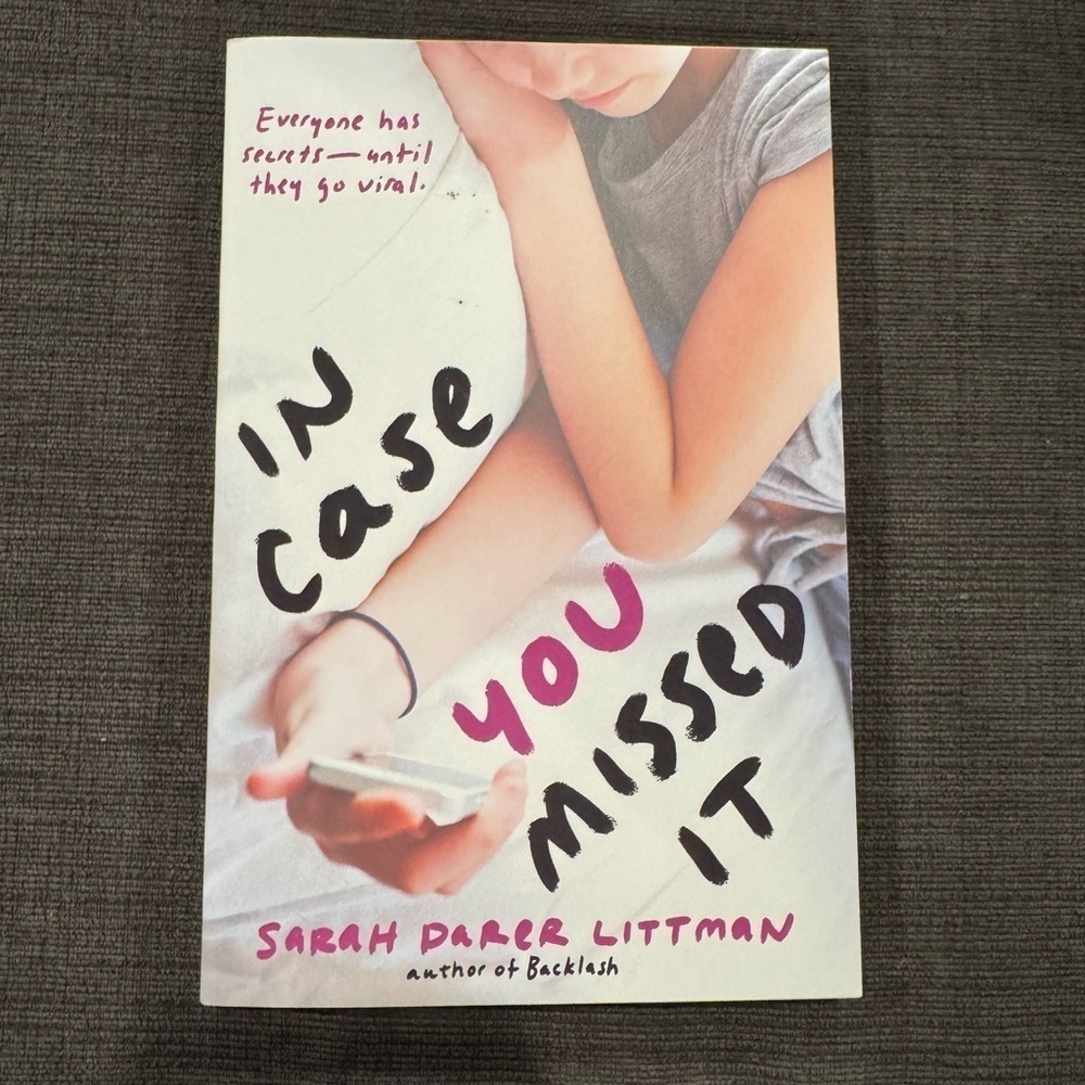 Book In Case You Missed It by Sarah Darer Littman